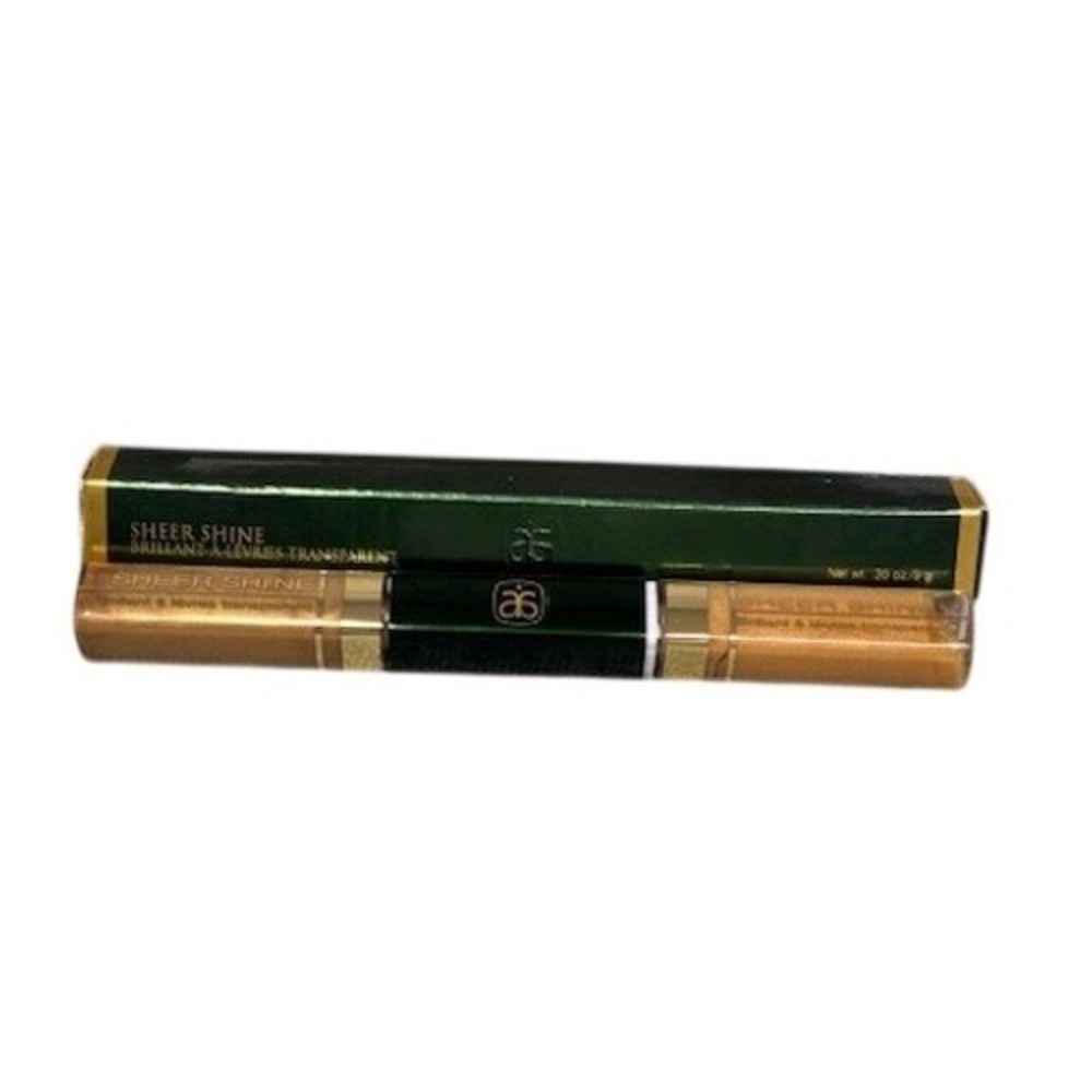 Arbonne Sheer Shine Lip Gloss Warm Shimmer Gold 0.30 oz NIB Discontinued